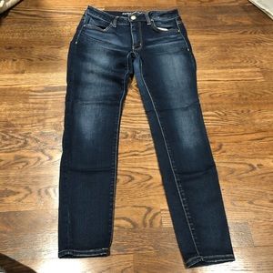 Blue denim jeggings